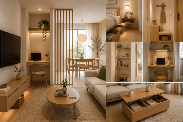 As texturas naturais que fazem apartamentos pequenos parecerem mais elegantes e aconchegantes