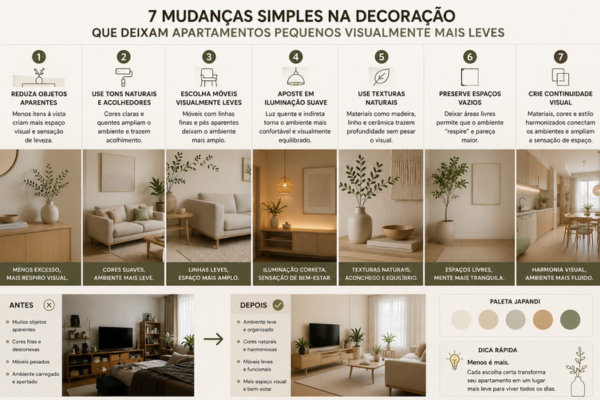 7 mudanças simples na decoração
