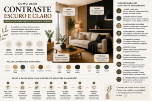 Como usar contraste escuro e claro